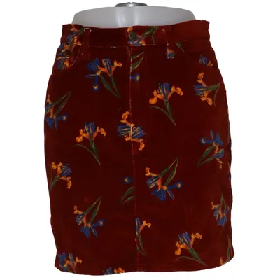 Skirt (Red, Multicolored) from Kenzo Jeans Cotton