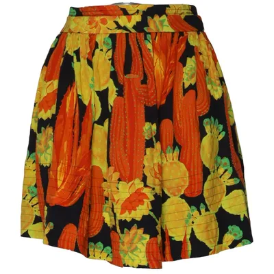 Skirt (Black, Yellow, Orange) from Loewe Viscose