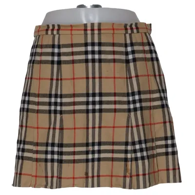 Rok (Vintage) van Burberry Viscose, Wol
