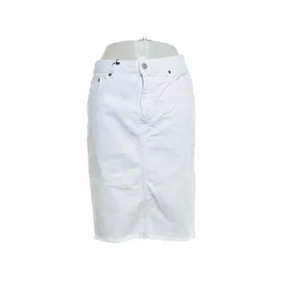 Jupe en jean (Blanc) de Maison Margiela Coton, Polyester
