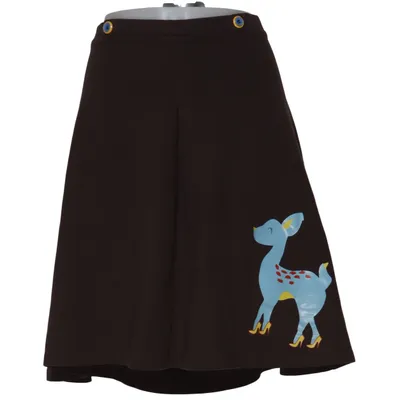 Jupe (Marron) de Who's That Girl Coton, Élasthane
