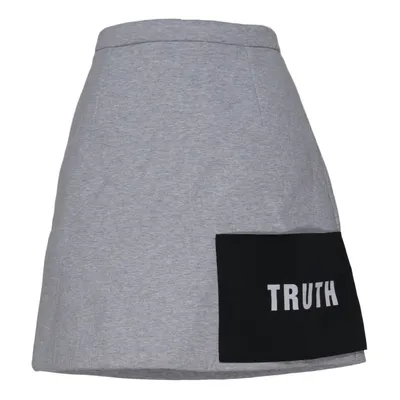 Jupe (Gris, Noir) de MSGM Coton, Élasthane, Polyamide, Polyuréthane