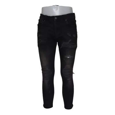 Jeans (Black) from AMIRI Cotton, Elastane, Leather