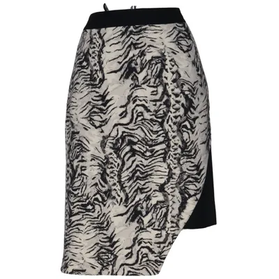 Jupe (Noir, Blanc, Gris) de Emanuel Ungaro Polyamide, Laine