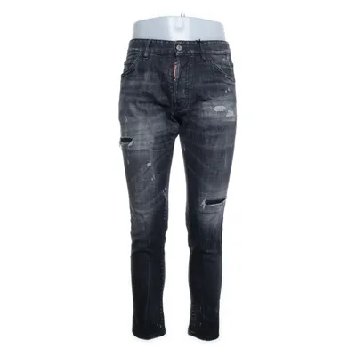 Jeans (Gray) from Dsquared2 Cotton, Elastane, Polyester, Leather