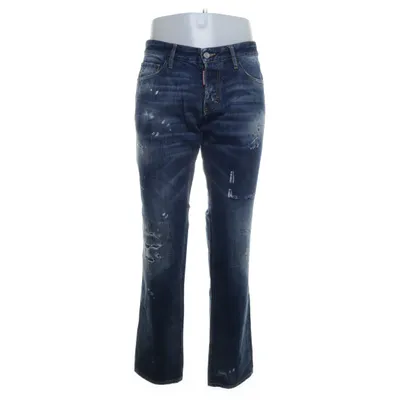 Jeans (Blue) from Dsquared2 Cotton, Polyester, Leather