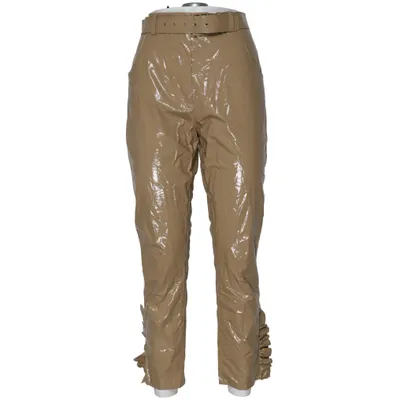 Vinyl pants (Beige) from MSGM Cotton, Polyurethane