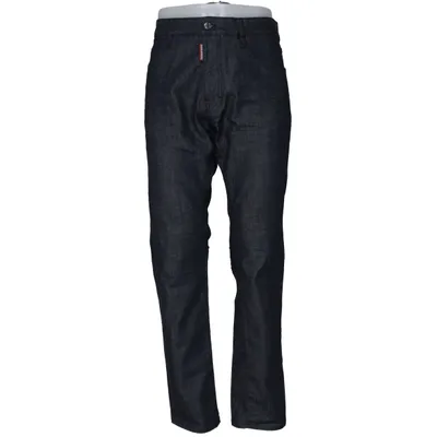 Jeans (Blue) from Dsquared2 Cotton, Elastane, Leather, Polyester
