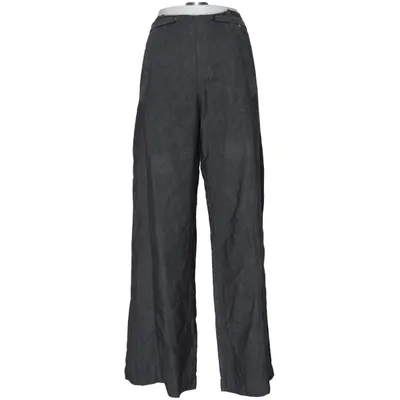 Pantalon patte d'éléphant (Gris) de Zac Posen Coton, Soie
