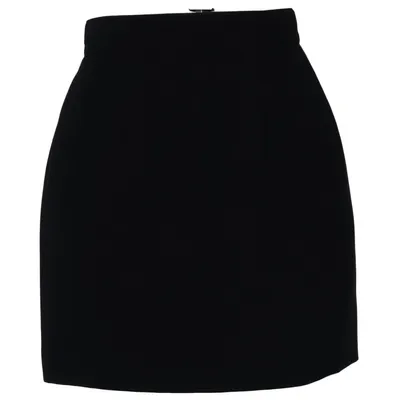 Skirt (Black) from Mugler Acetate, Elastane, Polyester