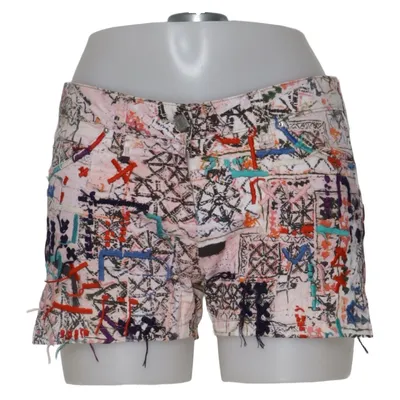 Korte broek (Wit, Meerkleurig) van Isabel Marant Katoen, Elastaan