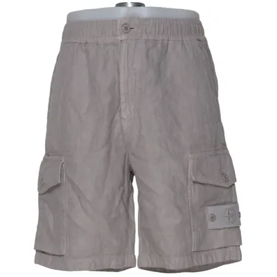 Cargo shorts (Grijs) van Stone Island Katoen, Linnen