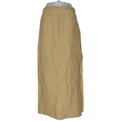 Nederdel (Beige) fra Jacquemus Linned