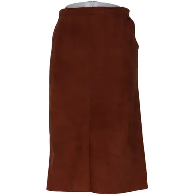 Lædernederdel (Brun) fra Etienne Aigner Læder, Viscose