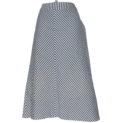 Skirt (Blue, White) from Caroline Biss Cotton, Elastane