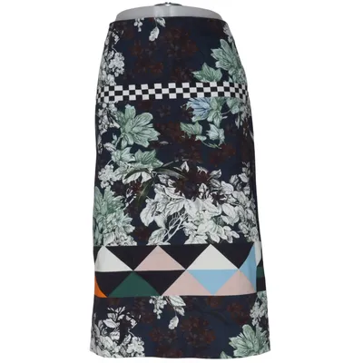 Jupe (Bleu, Multicolore) de MSGM Coton, Élasthane
