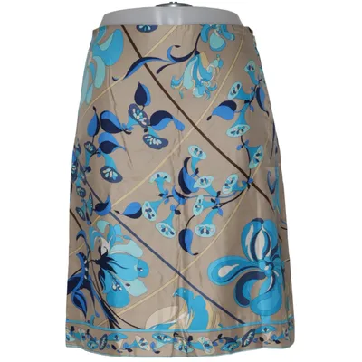 Jupe (Beige, Bleu, Multicolore) de Emilio Pucci Soie