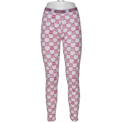 Leggings (Hvid, Pink, Flerfarvet) fra Moschino Underwear Bomuld, Elastan