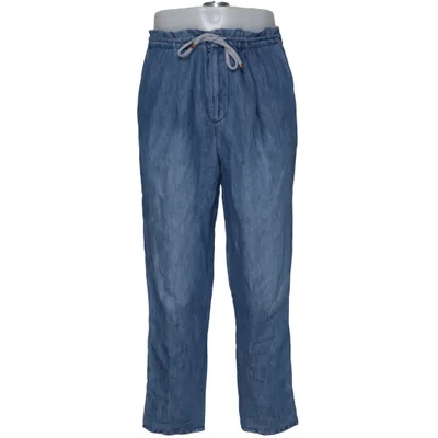 Spijkerbroek (Blauw) van Brunello Cucinelli Katoen, Linnen