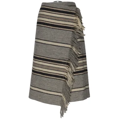 Wikkelrok (Grijs, Beige, Zwart) van Isabel Marant Katoen, Mohair, Polyamide, Wol