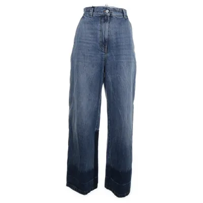 Jeans (Blå) från Palm Angels Bomull, Skinn, Polyester