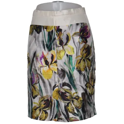 Skirt (White, Multicolored) from Dries van Noten Silk