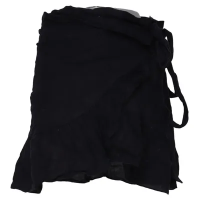 Jupe portefeuille (Noir) de Isabel Marant Étoile Lin, Viscose