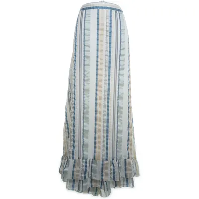 Maxi nederdel (Hvid, Blå, Flerfarvet) fra Kenzo Polyester, Silke