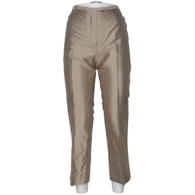 Suit pants (Beige) from Hermès Silk