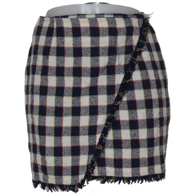 Jupe (Bleu, Blanc, Rouge) de Emanuel Ungaro Polyamide, Laine