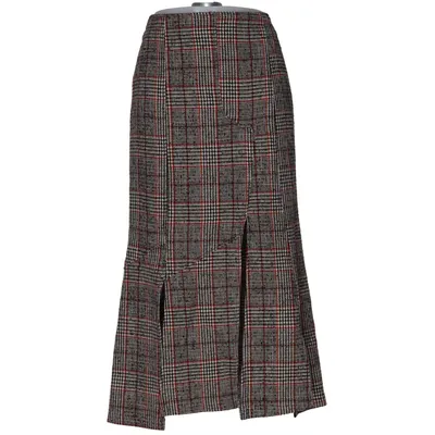 Rock (Weiß, Schwarz, Rot) von McQ by Alexander McQueen Acryl, Baumwolle, Polyamid, Polyester, Wolle