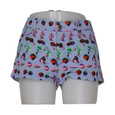 Jeansshorts (Blå, Flerfärgad) från Versace for H&M Bomull, Elastan