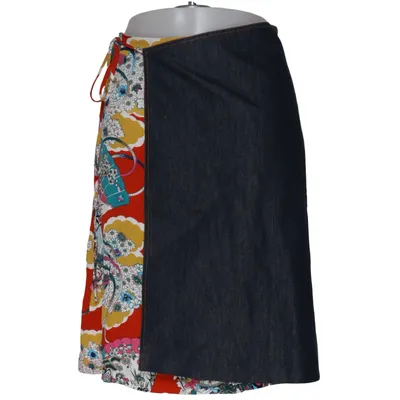 Jupe portefeuille (Bleu, Multicolore) de Kenzo Jeans Coton, Polyester