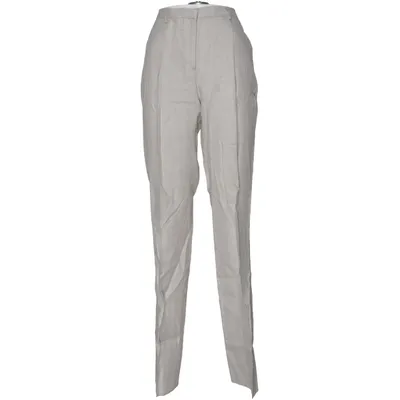 Suit pants (Beige) from Cavin Klein Cotton, Cupro, Linen