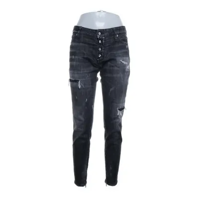 Jeans (Grå) från Dsquared2 Bomull, Elastan, Skinn, Polyester