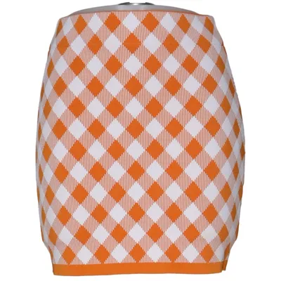 Rok (Oranje, Wit) van Balmain Elastaan, Polyamide, Viscose
