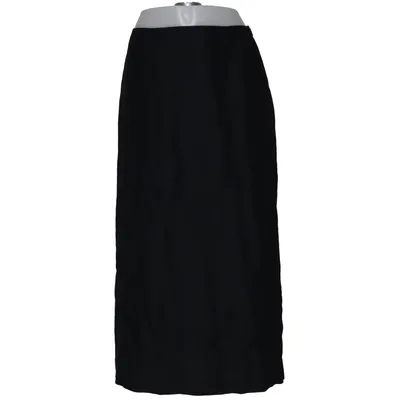 Skirt (Black) from Kenzo Jungle Linen, Viscose
