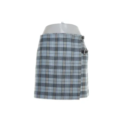 Wrap skirt (Blue, Multicolored) from Burberry Acetate, Wool