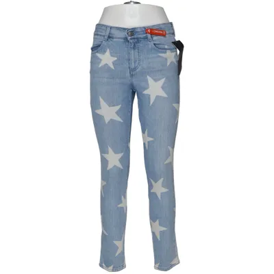 Jean (Bleu, Blanc) de Stella McCartney Coton, Polyester, Polyuréthane