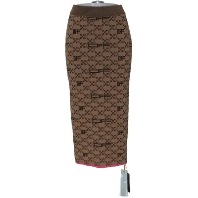 Skirt (Brown, Black, Pink) from Off-White Cotton, Polyamide, Viscose