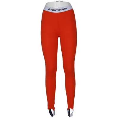 Sportleggings (Rood) van Paco Rabanne Elastaan, Polyamide, Viscose