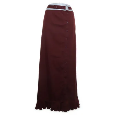 Långkjol (Röd) från Prada Bomull, Elastan, Nylon