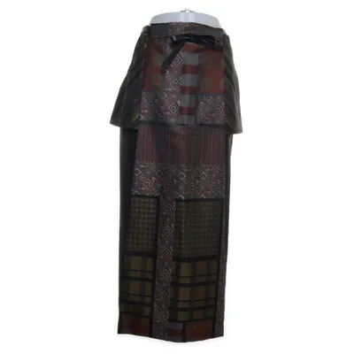 Maxi skirt (Brown, Multicolored) from Kenzo Acetate, Polyamide, Polyester, Silk, Wool