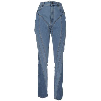 Spijkerbroek (Blauw) van Mugler Katoen, Elastaan