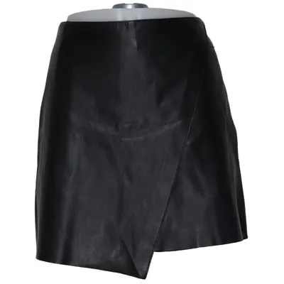 Läderkjol (Svart) från Helmut Lang Elastan, Skinn, Polyester, Viskos
