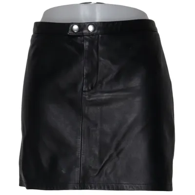Jupe en cuir (Noir) de Polo Jeans Company Ralph Lauren Cuir