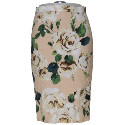 Skirt (Beige, Multicolored) from Dolce & Gabbana Elastane, Silk, Viscose