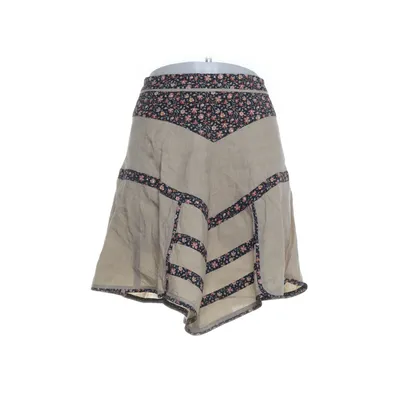 Nederdel (Beige, Sort, Flerfarvet) fra Isabel Marant Bomuld, Linned, Silke