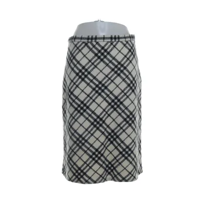 Rok (Wit, Zwart) van Burberry Leer, Wol, Cupro, Viscose