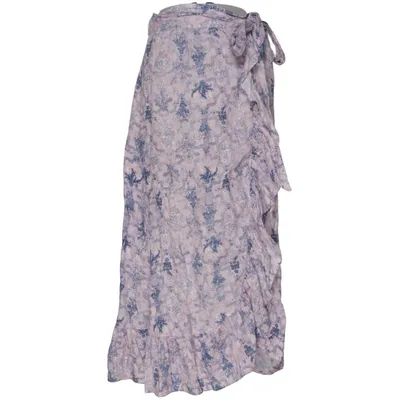 Slå om-nederdel (Pink, Blå) fra Isabel Marant Étoile Linned